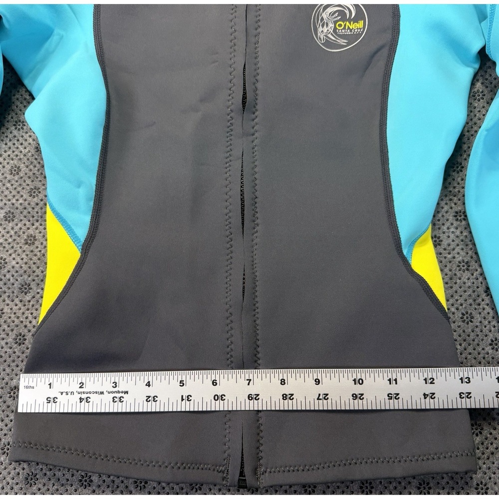 O'Neill Wetsuit Top Women's 8 Bahia 1mm Long Sleeve Rash Guard 1/2 Zip - Picture 6 of 13